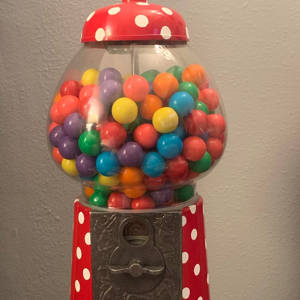Classic Red Gumball Machine